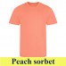 JC001 COOL T - Unisex környakú póló szublimáláshoz peach sorbet